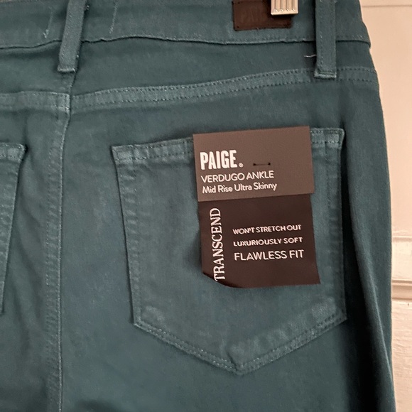 Paige forest green Verdugo ankle mid-rise ultra skinny jeans -NWT. ❤️ - Picture 6 of 8